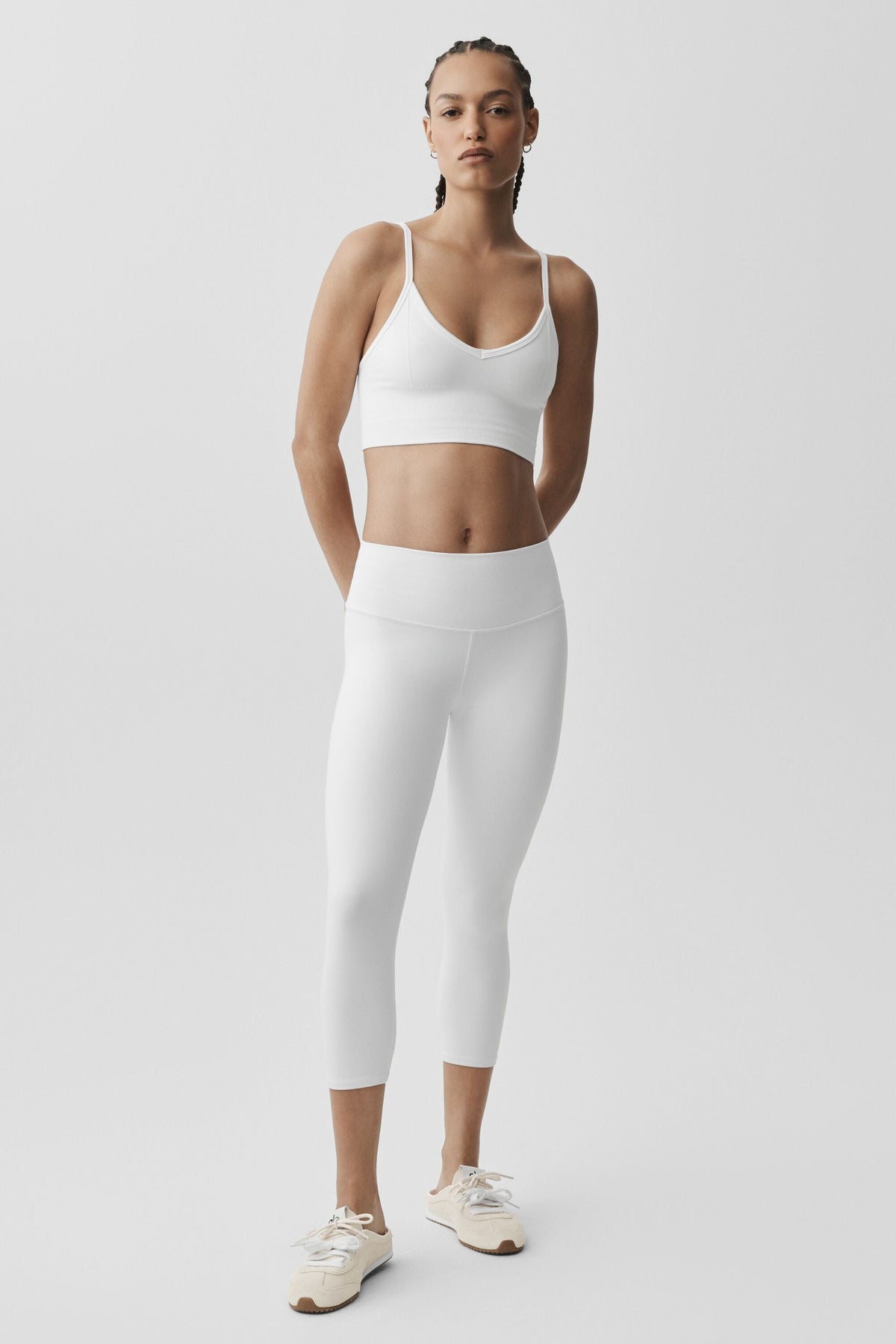 Brassière sans coutures Delight en modal côtelé - Blanc