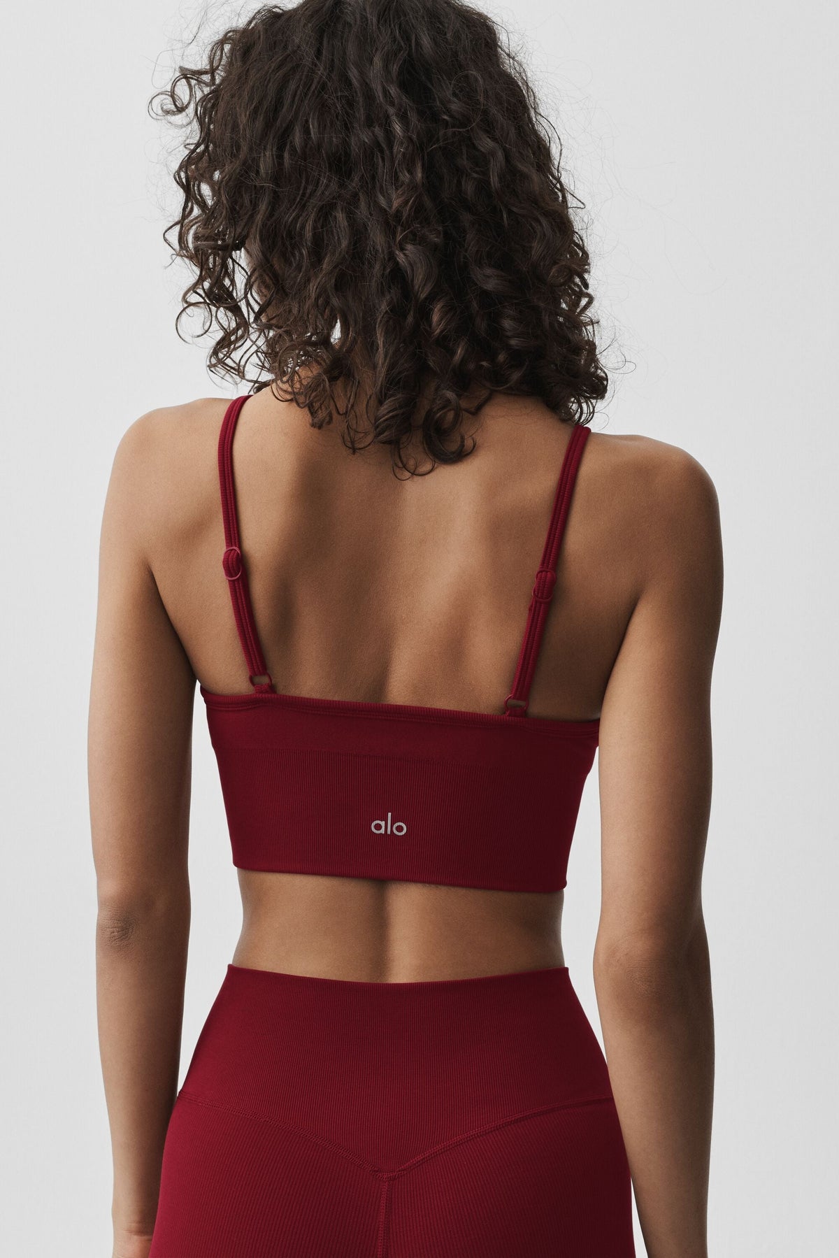 Brassière sans coutures Delight en modal côtelé - Rouge romance d’été