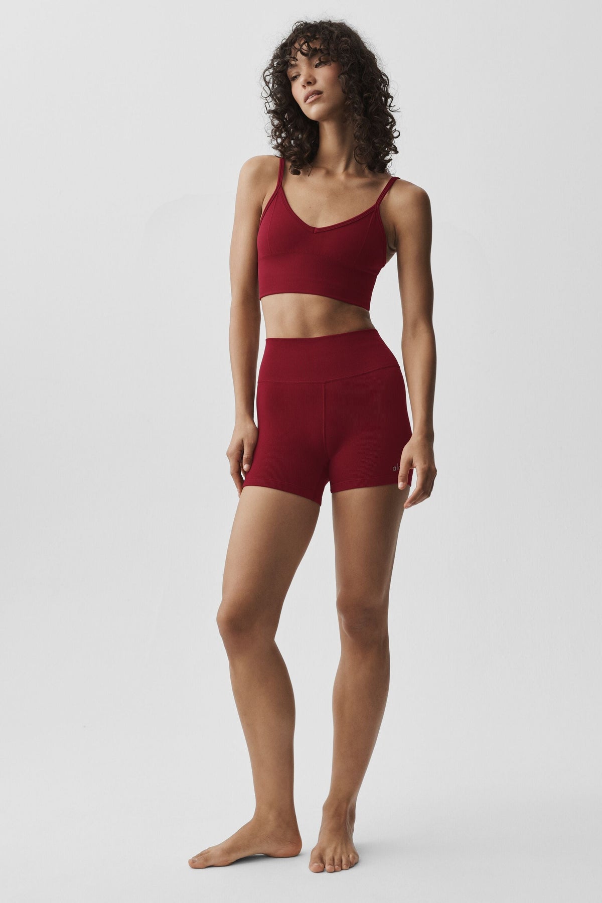 Brassière sans coutures Delight en modal côtelé - Rouge romance d’été