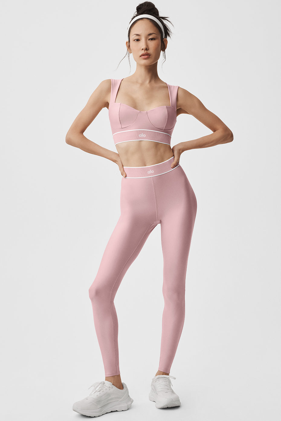 Brassière Airlift Alignment - Rose vintage/Blanc