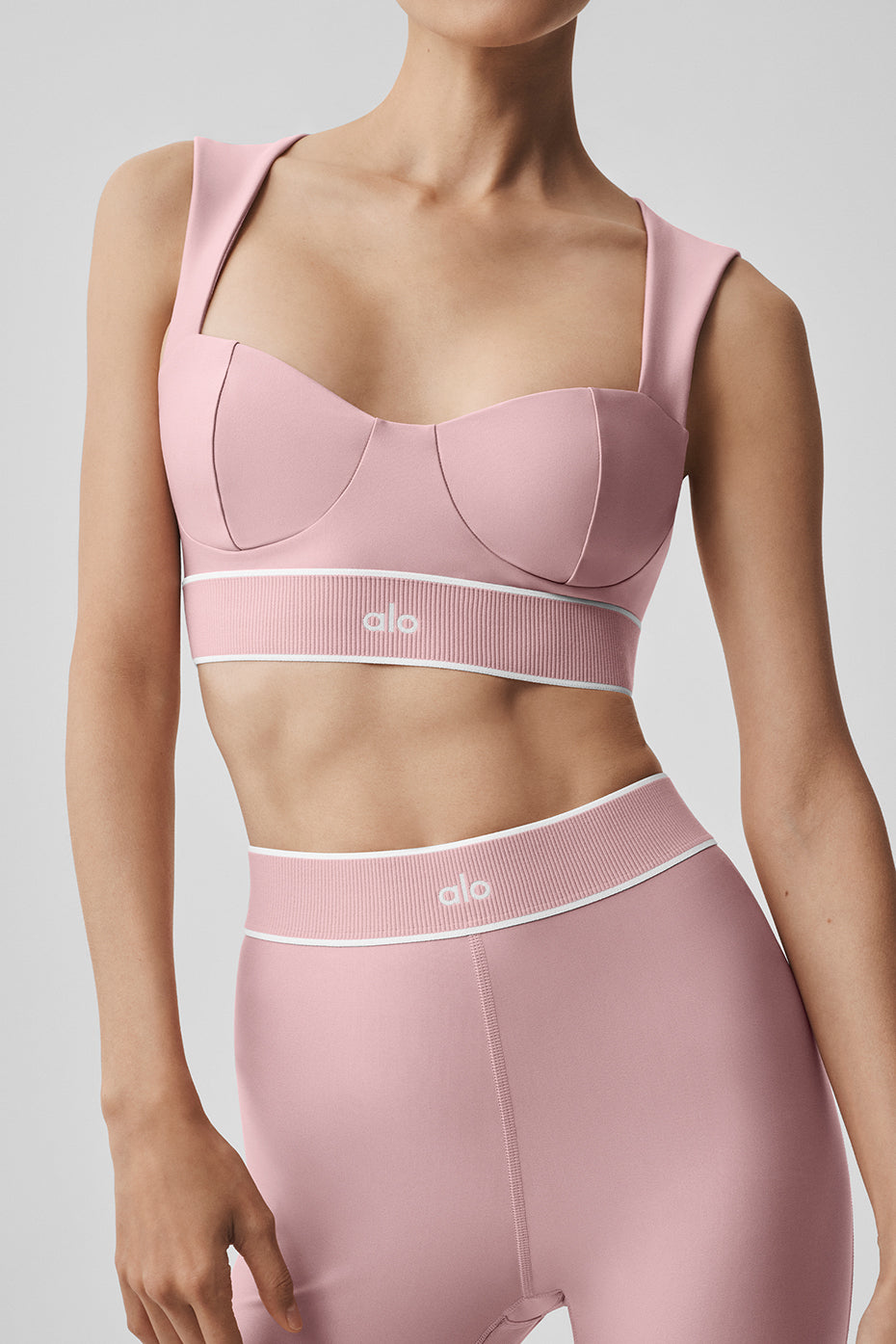 Brassière Airlift Alignment - Rose vintage/Blanc