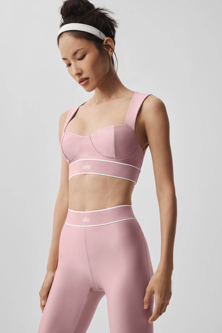 Brassière Airlift Alignment - Rose vintage/Blanc