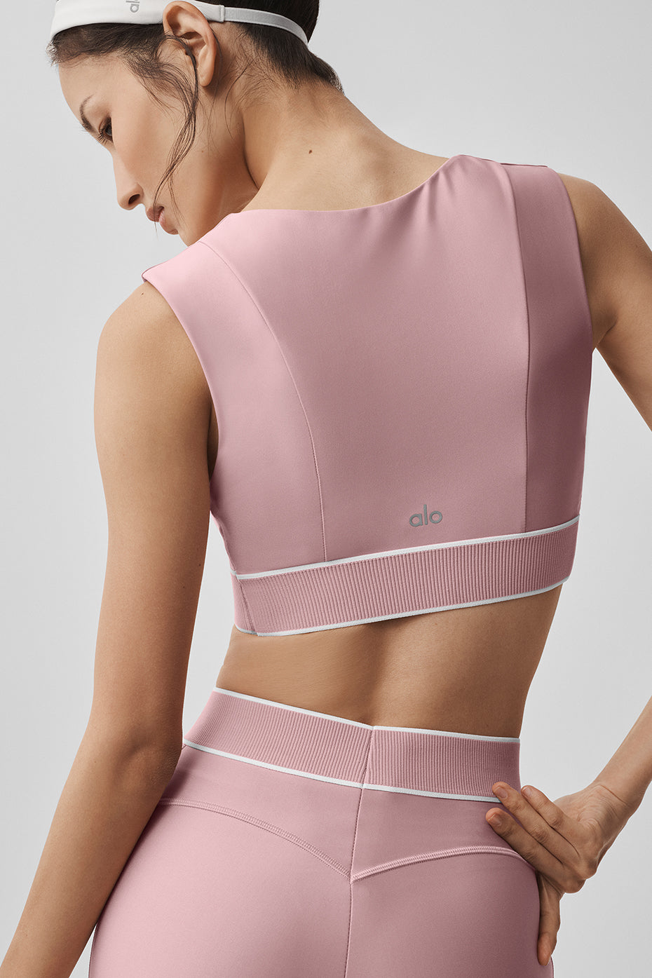 Brassière Airlift Alignment - Rose vintage/Blanc