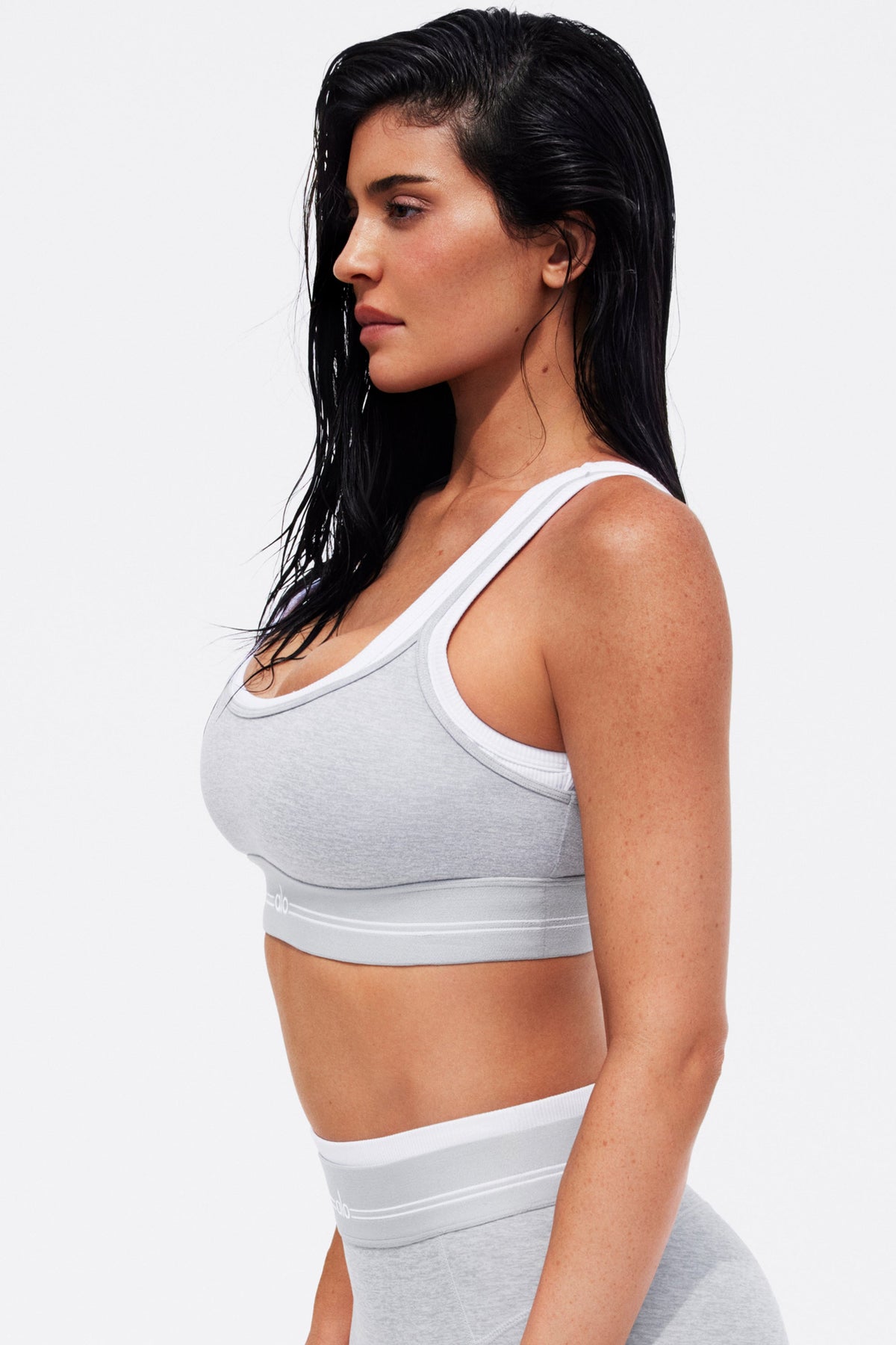 Brassière Alosoft Better Together - Gris chiné sport/Blanc