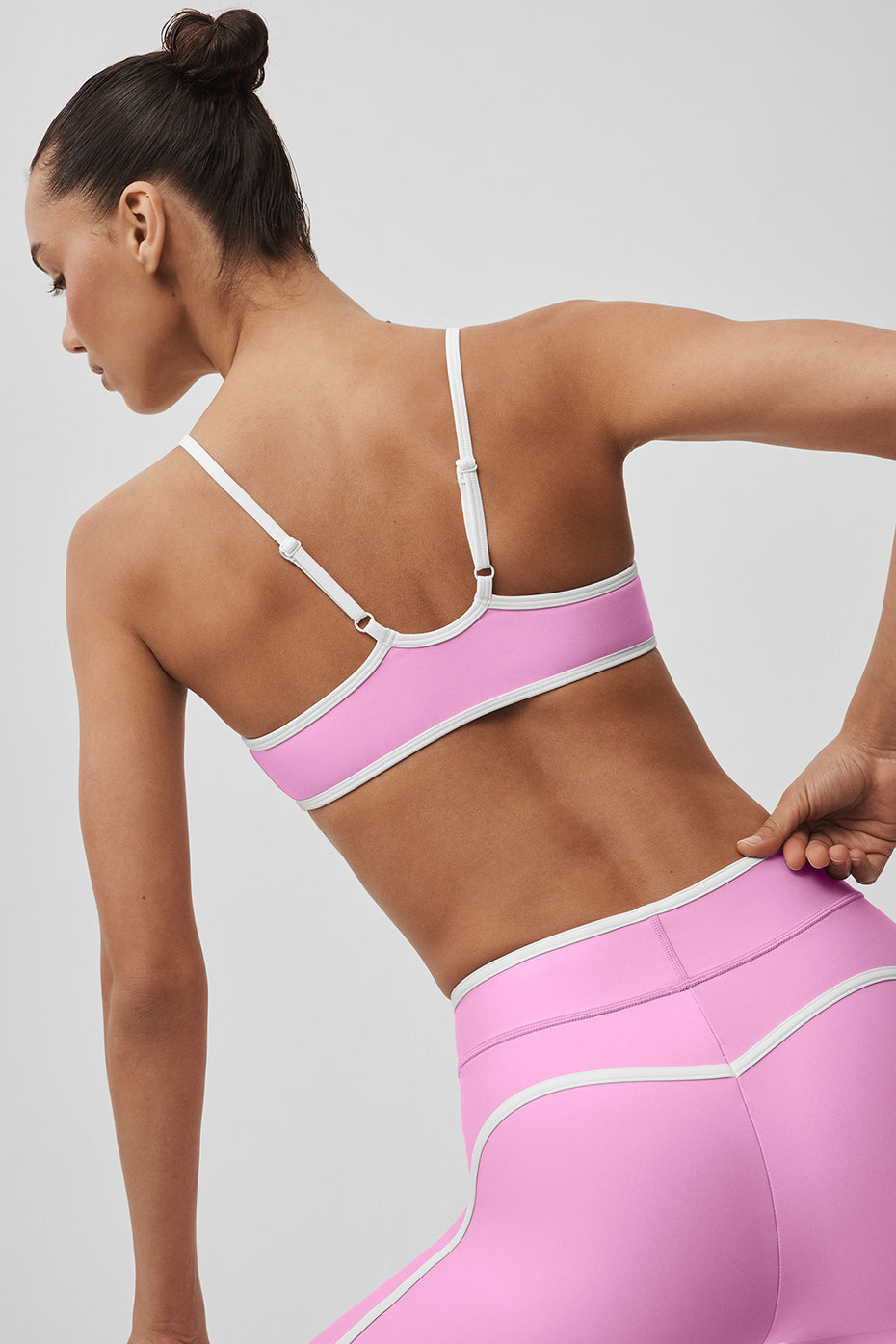 Brassière Airlift Charger - Rose cœur de bonbon/Blanc