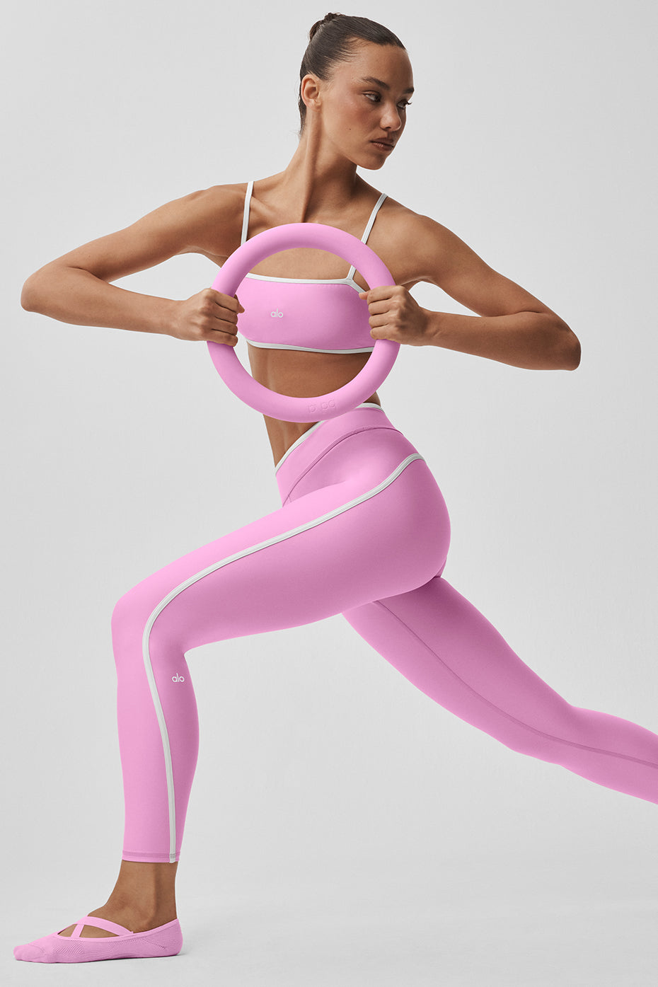 Brassière Airlift Charger - Rose cœur de bonbon/Blanc