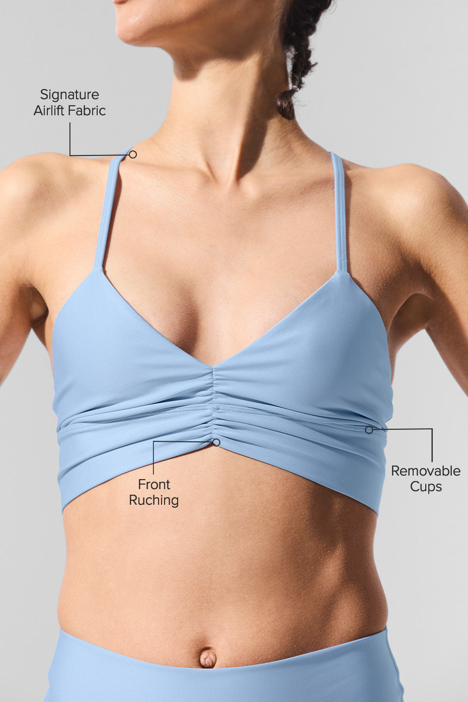 Brassière Airlift Divine - Bleu coquillage