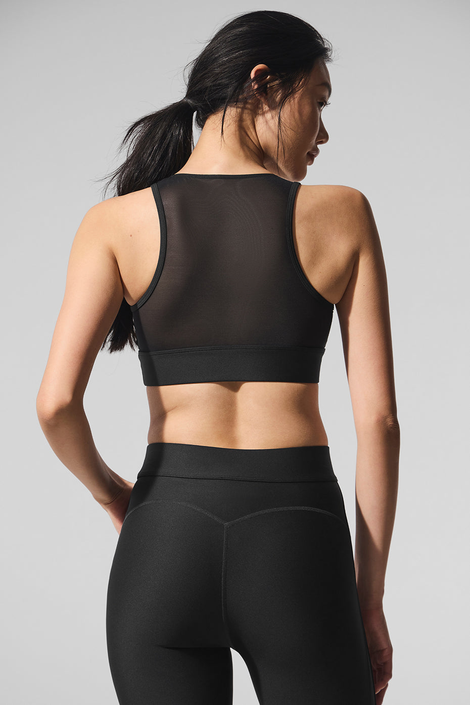 Brassière Airlift Just Right en résille - Noir