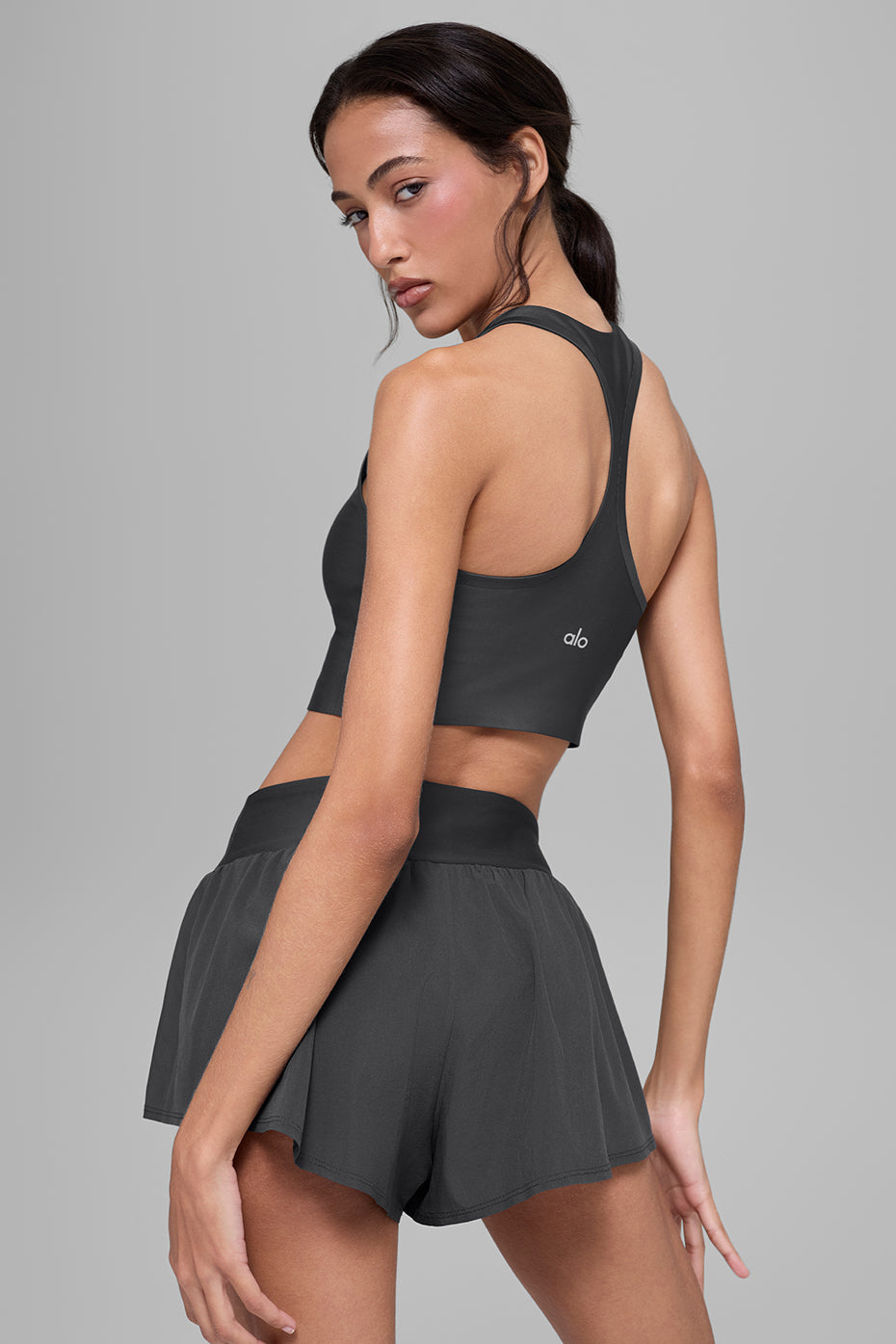 Débardeur avec brassière intégrée Airlift Super Sleek - Anthracite