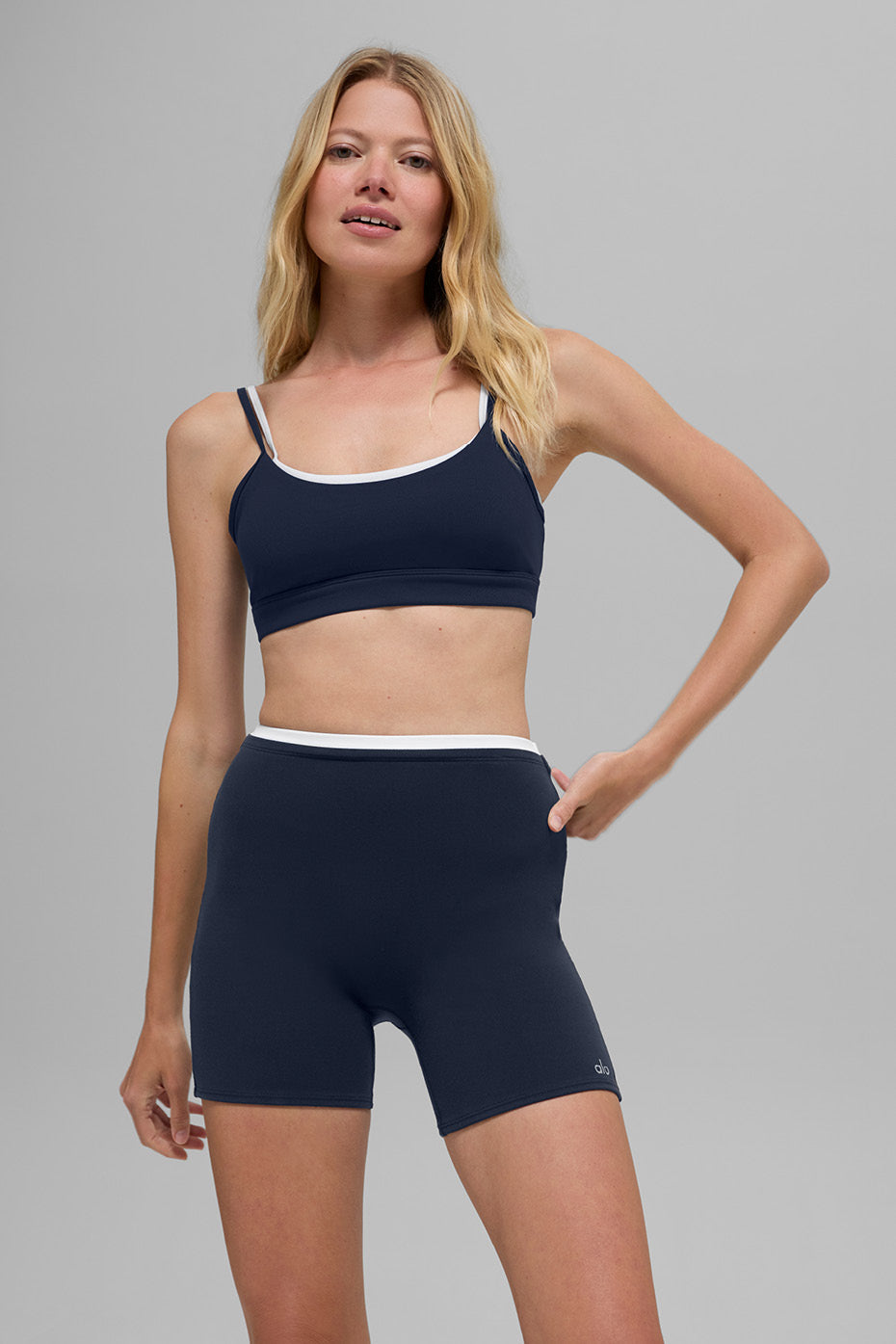 Brassière Airbrush Double Up - Bleu marine/Blanc