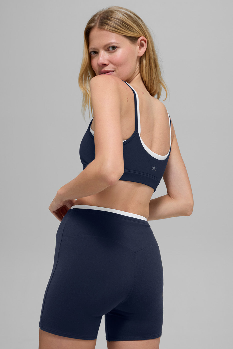 Brassière Airbrush Double Up - Bleu marine/Blanc