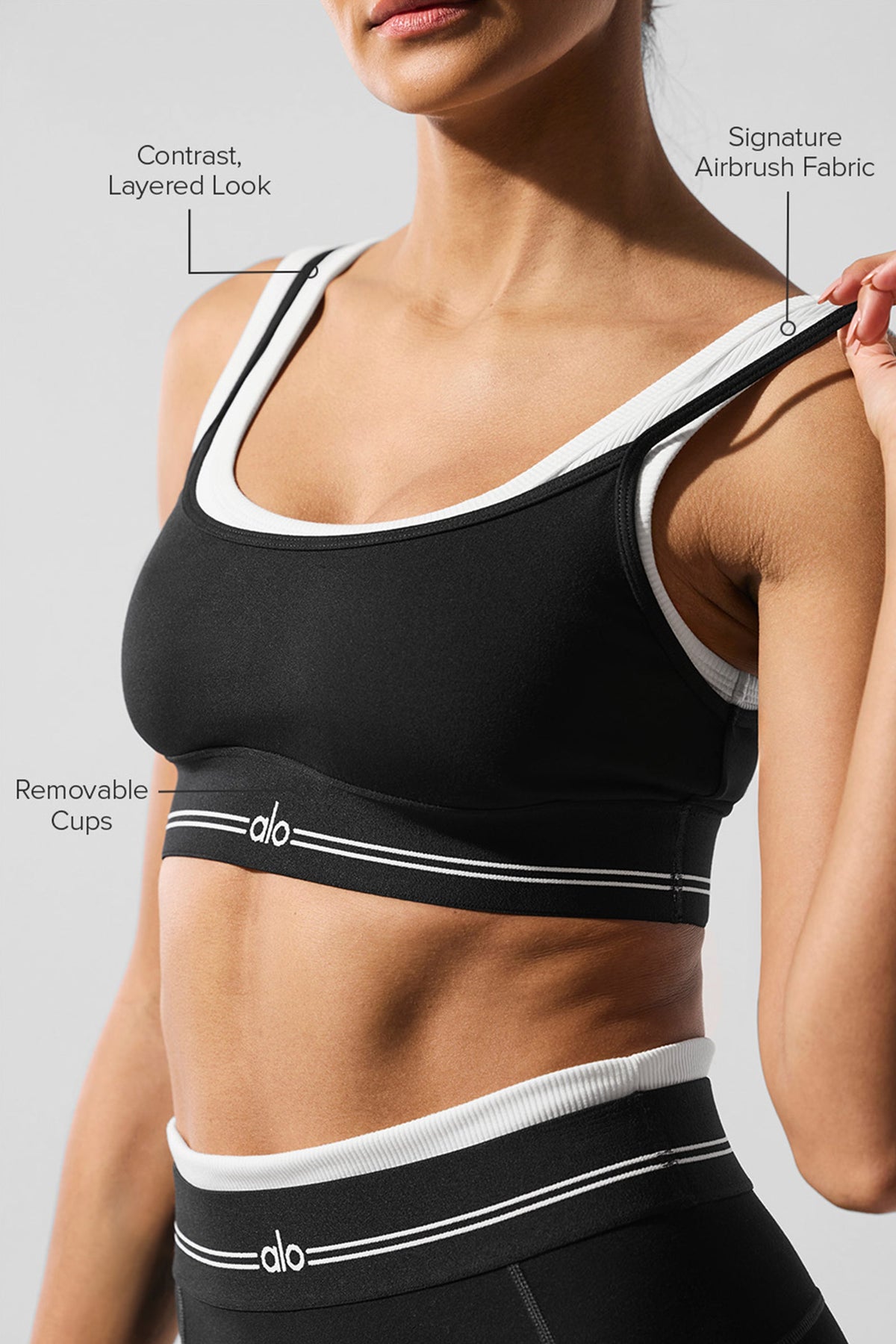 Brassière Airbrush Better Together - Noir/Blanc