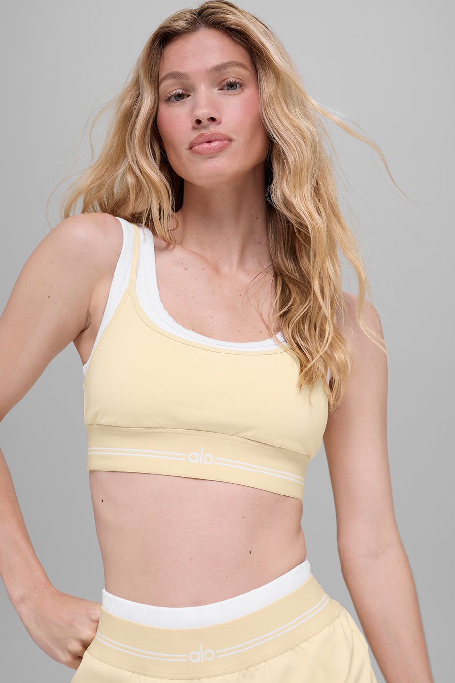 Brassière Airbrush Better Together - Jaune bougie/Blanc