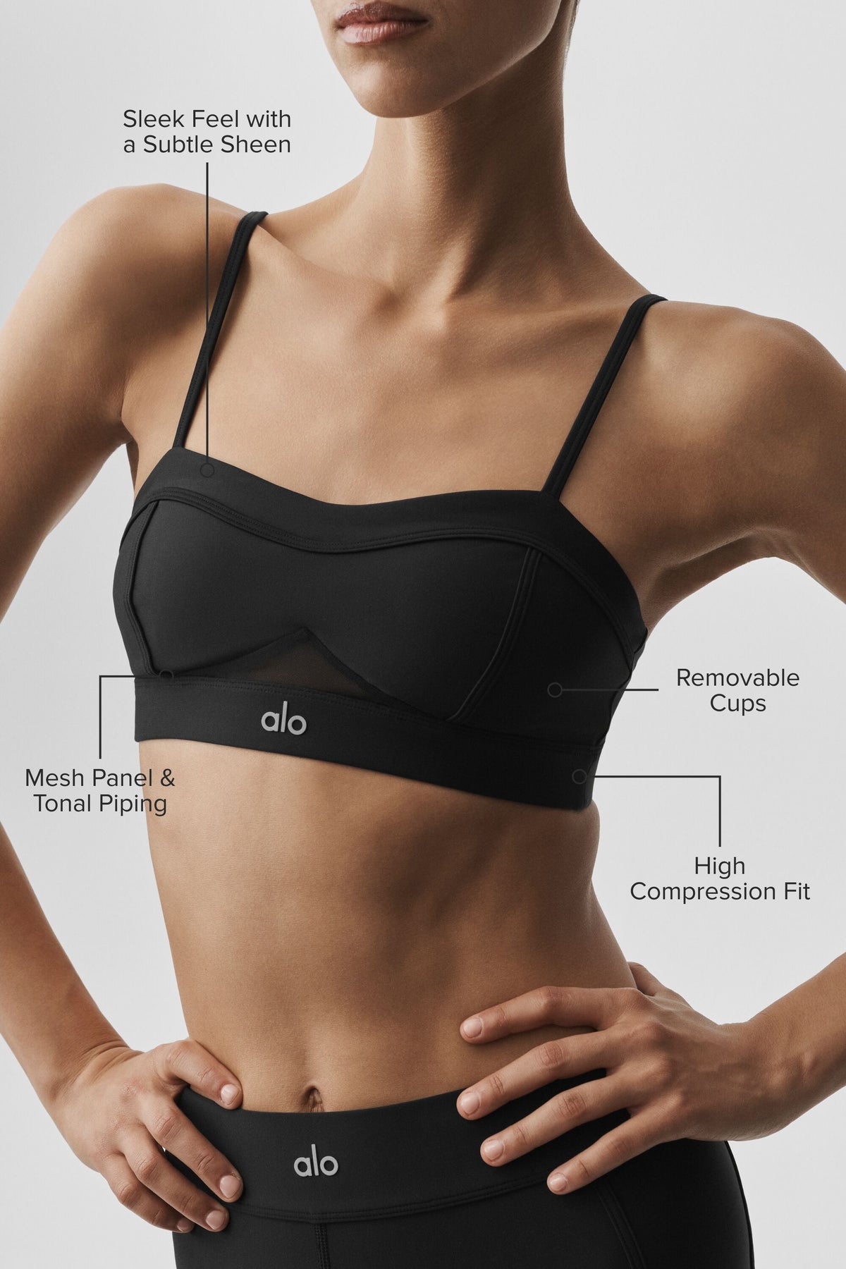 Brassière Airlift Skyglow - Noir