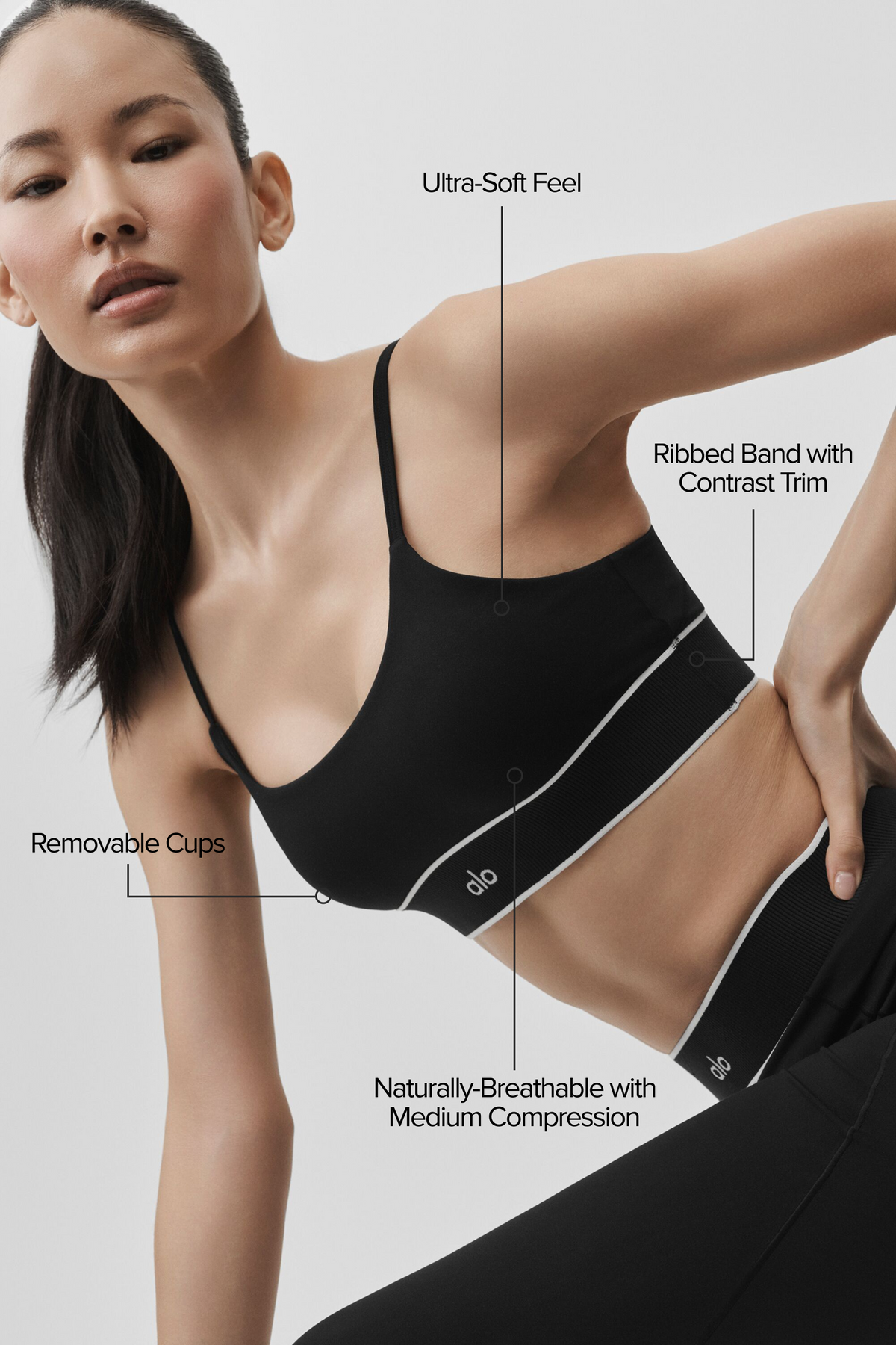 Brassière ALO Softsculpt Amp It Up - Noir