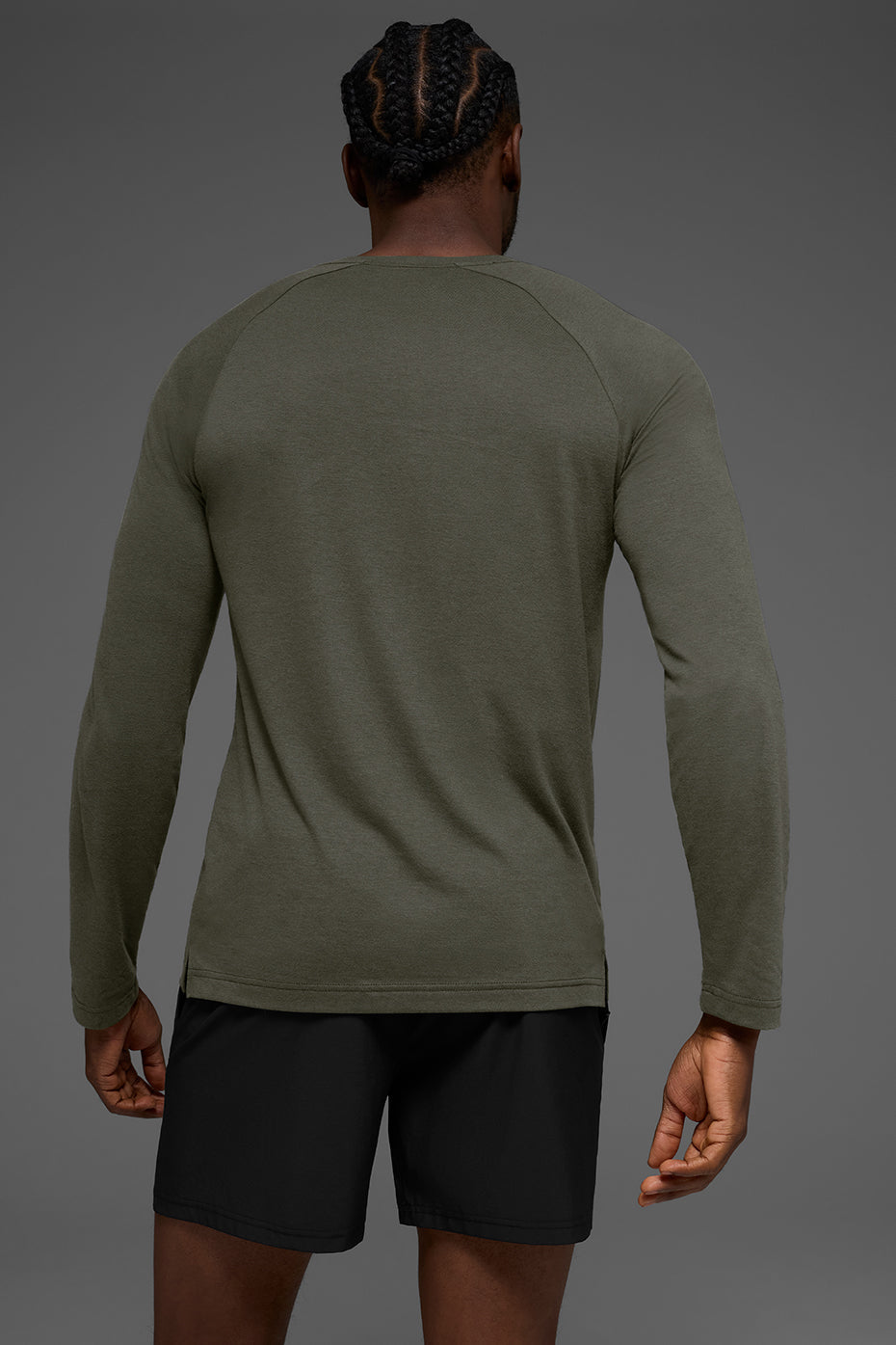 T-shirt à manches longues Triumph - Vert furtif